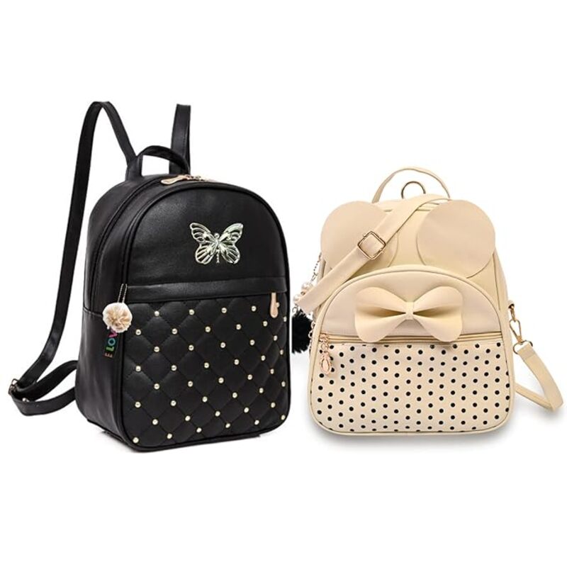 ShopyVid Mini Combo Backpack Rakhi Gifts for Sisters Gift for Girls Bags for Womens Backpack Rakhi Gifts for Sister Combo Backpack for Women Stylish  Gifts for Raksha Bandhan, Mix5, S, Modern